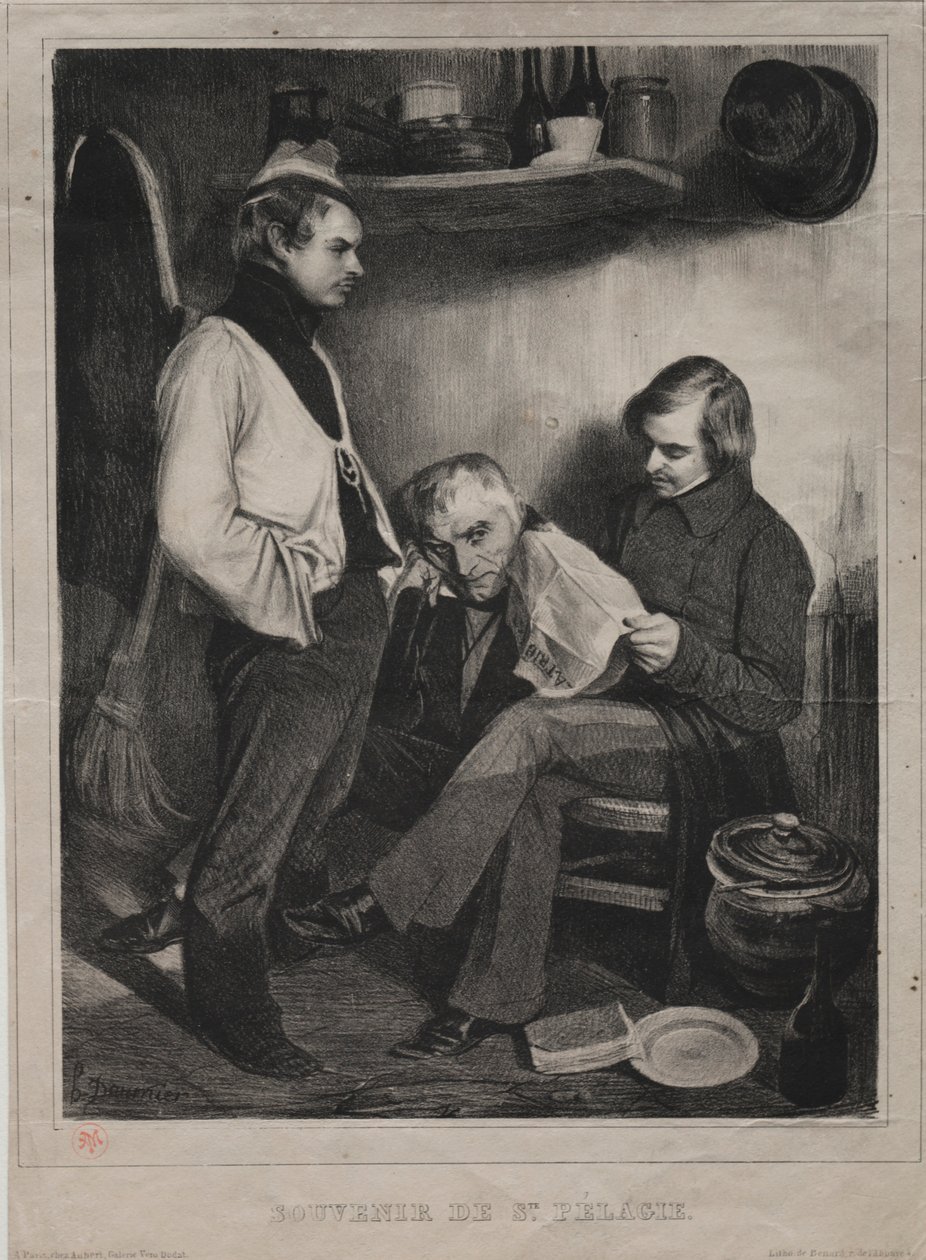 Souvenir de la prison de Ste. Pélagie, 1834 - Honoré Daumier