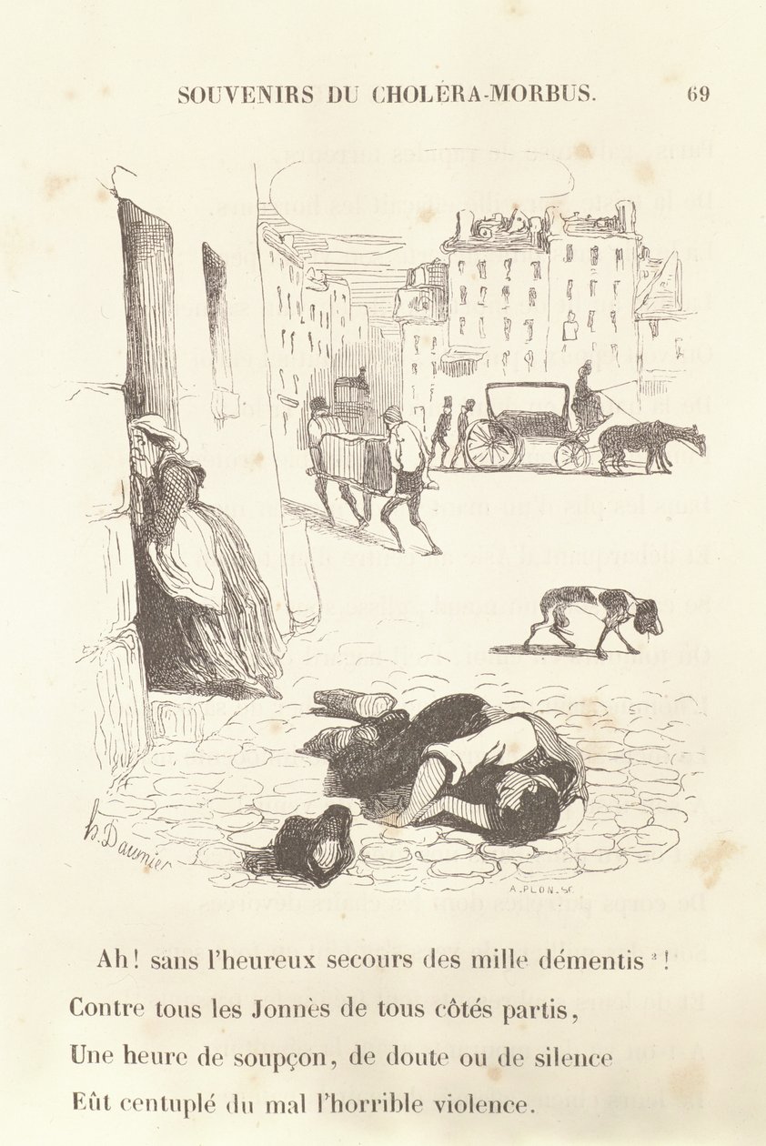 Souvenirs du Choléra-Morbus, 1840 - Honoré Daumier