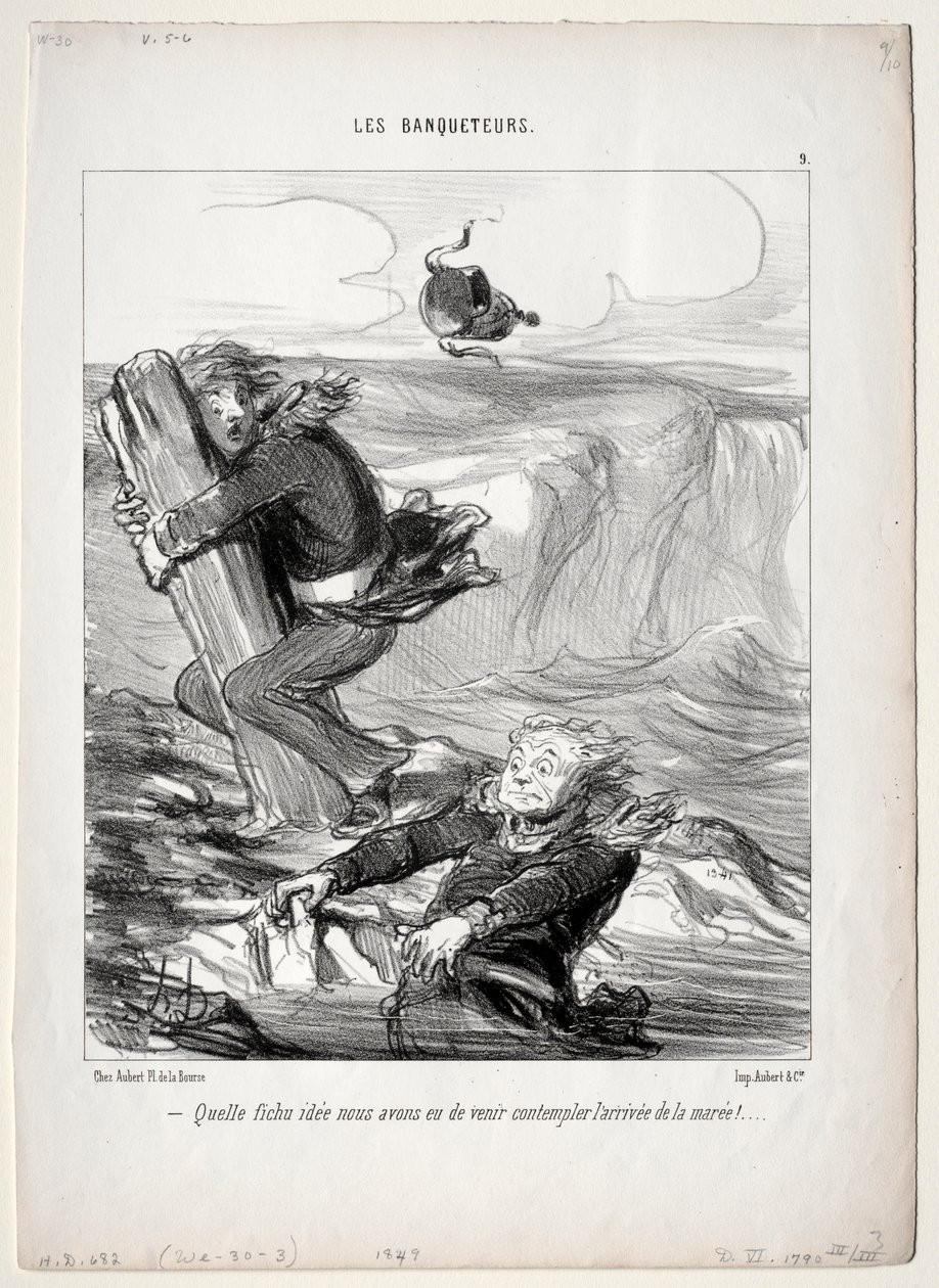 Les banqueteurs, planche 9 : Quelle idée pitoyable nous avons... - Honoré Daumier