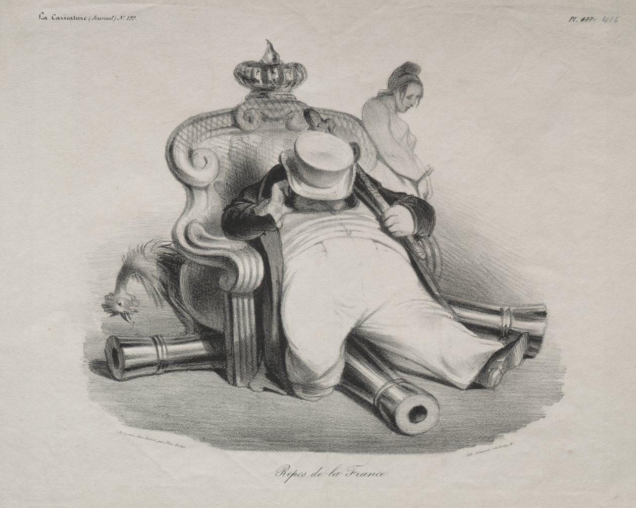 Le repos de la France - Honoré Daumier