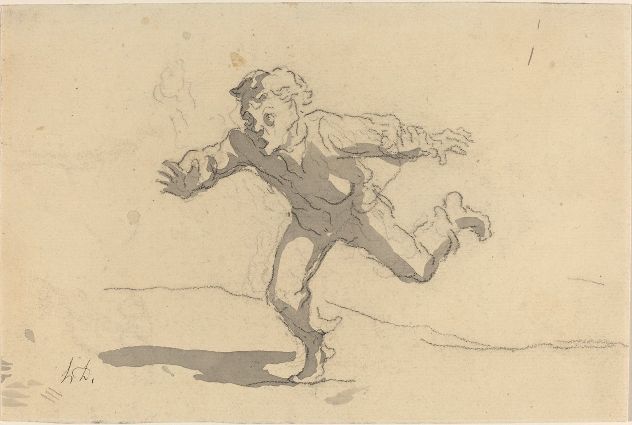 Le jeune courrier - Honoré Daumier