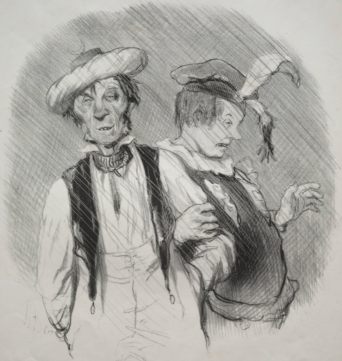 Les beaux jours de la vie, planche 18 : Mardi gras - Honoré Daumier
