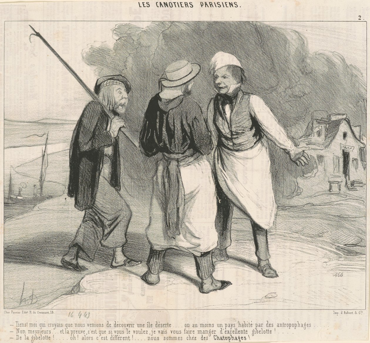 Tiens! Moi qui croyais que nous venions de découvrir ... - Honoré Daumier