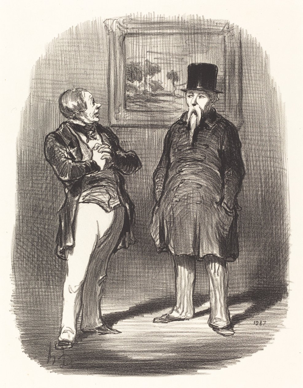 Tiens... je ne te reconnaissais pas... - Honoré Daumier
