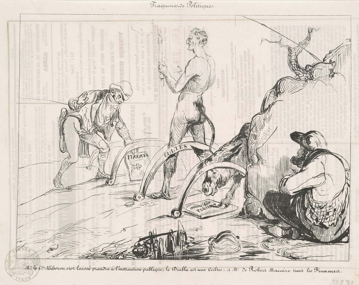 Traquenards politiques - Honoré Daumier
