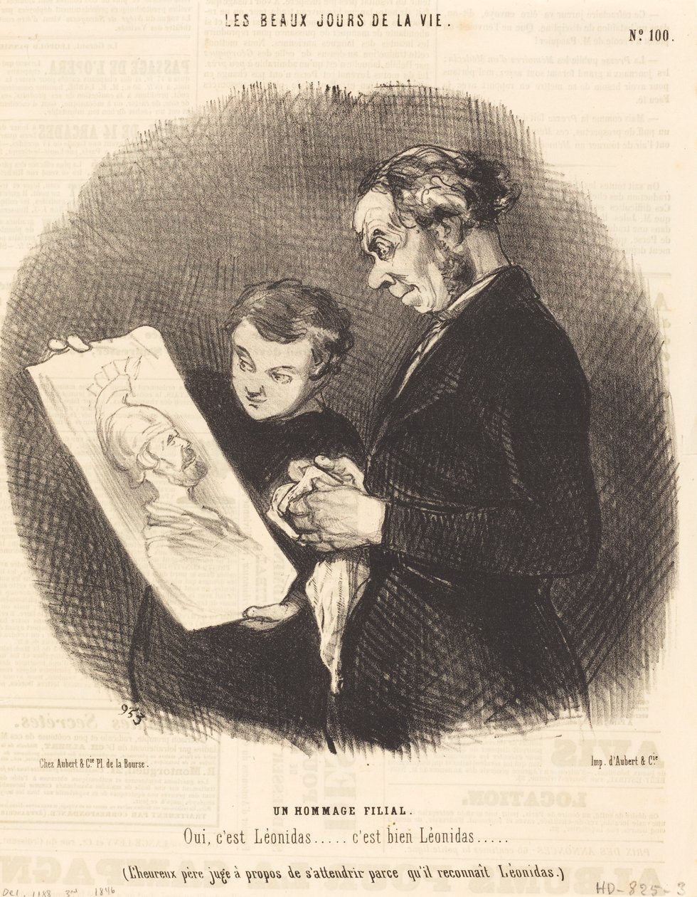 Un Hommage filial - Honoré Daumier