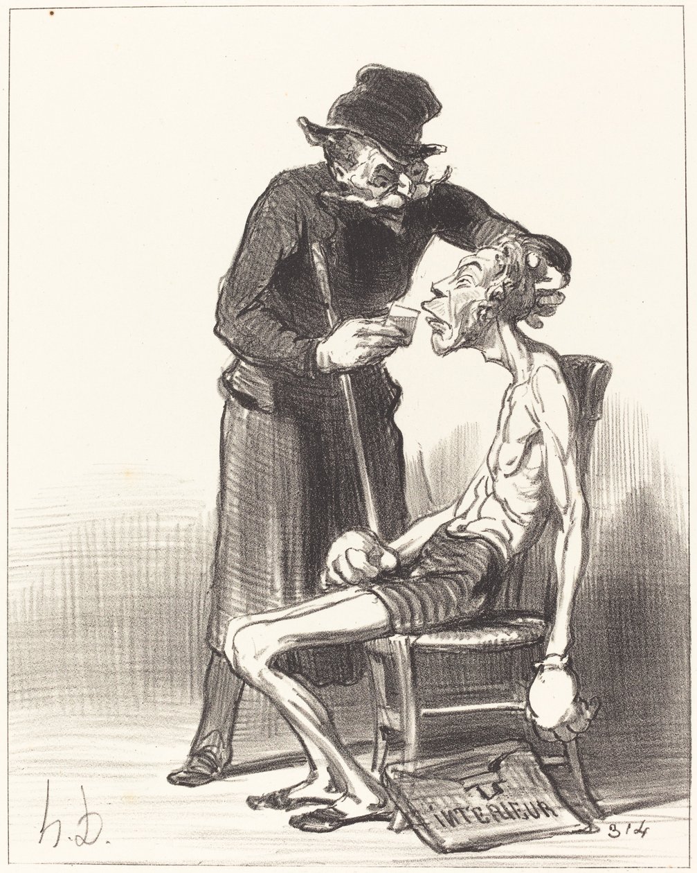 Un lutteur malheureux - Honoré Daumier