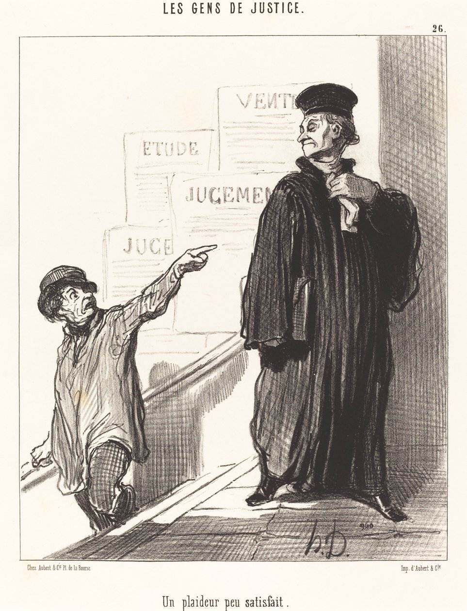 Un plaideur peu satisfait - Honoré Daumier