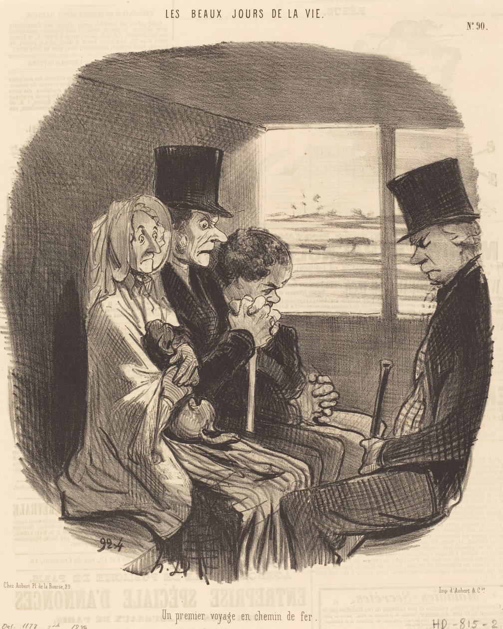 Un Premier voyage en chemin de fer - Honoré Daumier