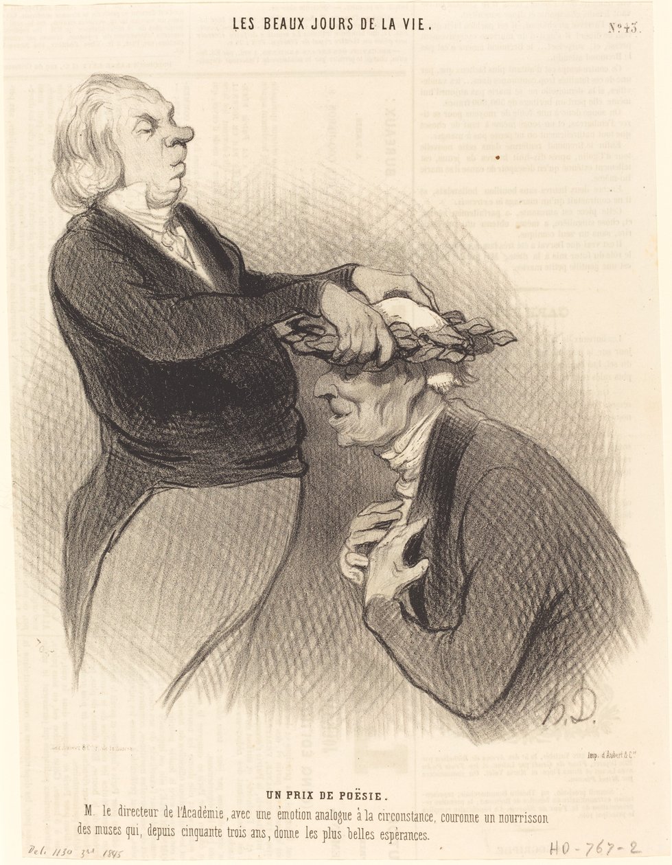 Un prix de poésie - Honoré Daumier