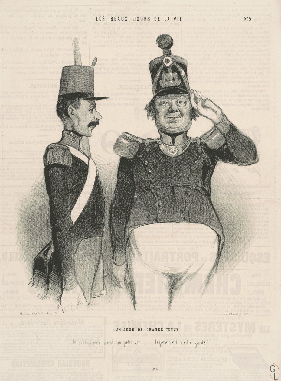Un jour de grande tenue - Honoré Daumier