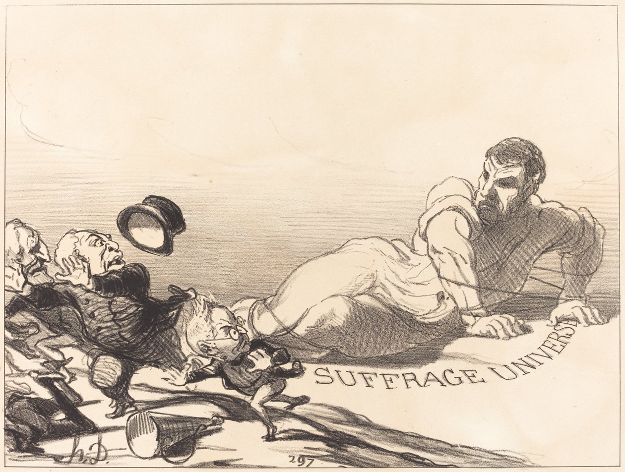 Une Panique de Lilliputiens - Honoré Daumier