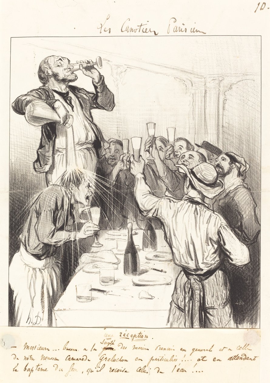 Une réception - Honoré Daumier