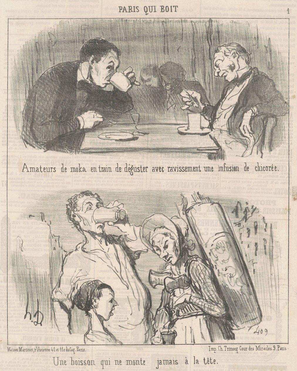 Une boisson qui ne monte jamais à la tête - Honoré Daumier