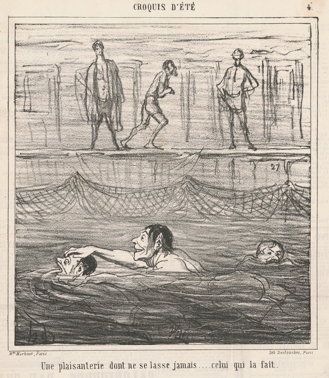 Une plaisanterie dont ne se lasse... - Honoré Daumier
