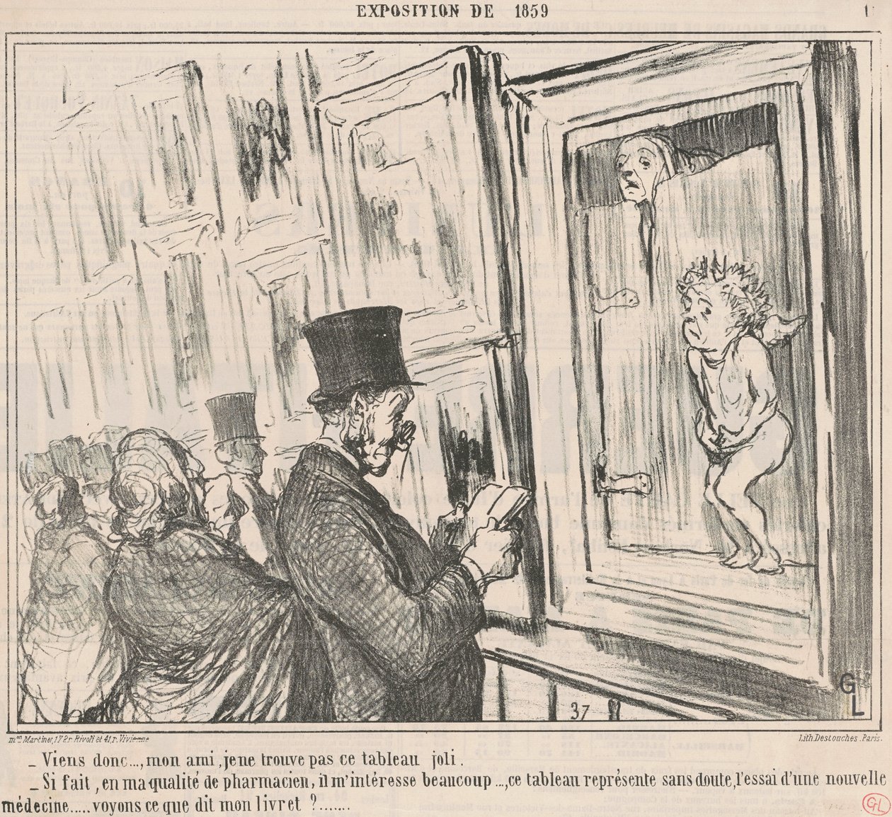 Viens donc ..., mon ami, je ne trouve pas ... - Honoré Daumier
