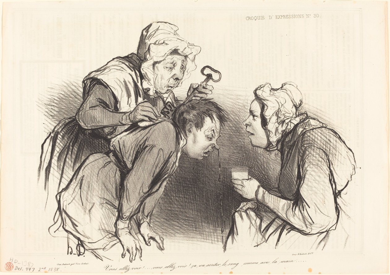 Vous allez voir !... ça va arrêter le sang... - Honoré Daumier