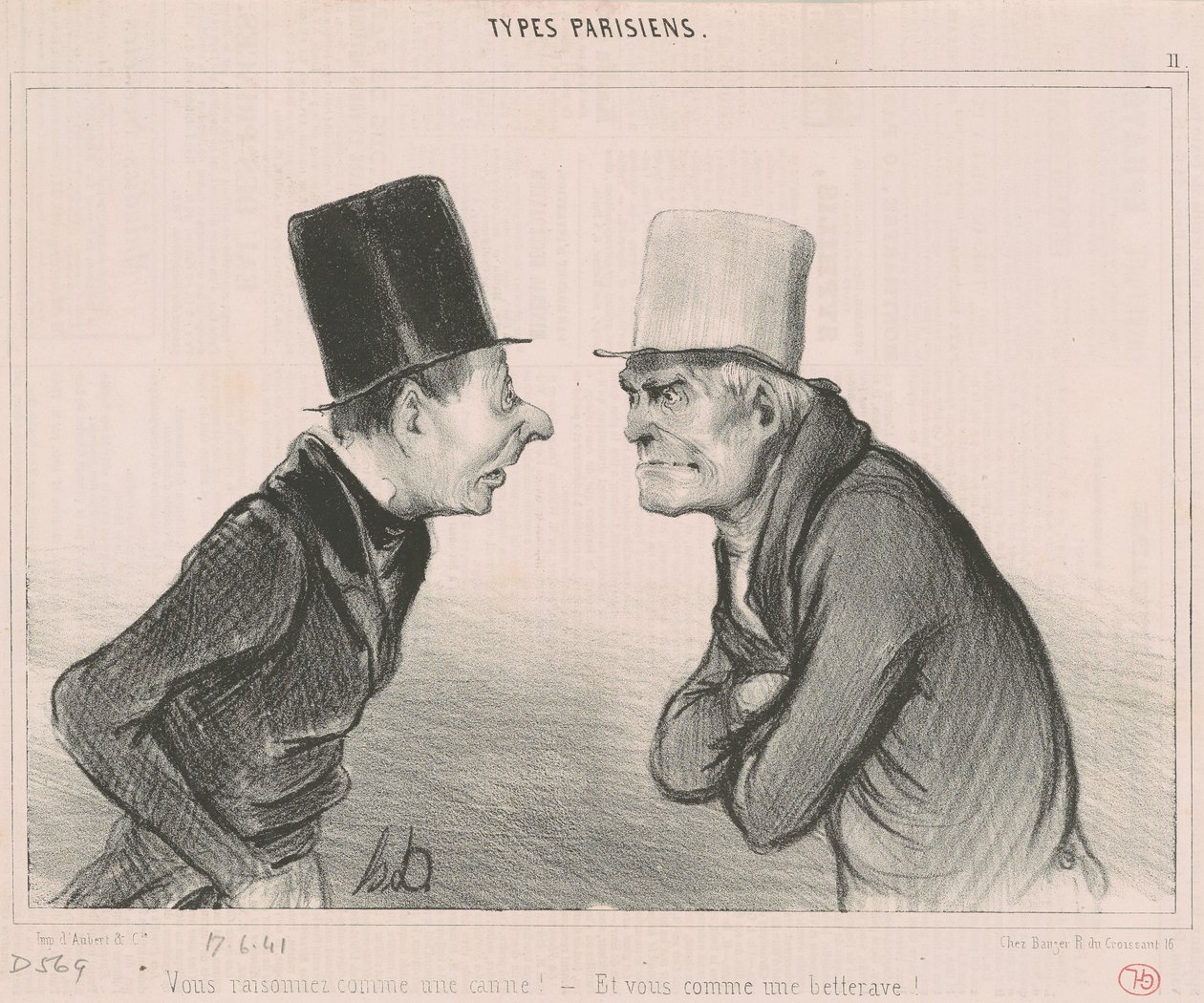 Vous raisonnez comme une canne! - Honoré Daumier