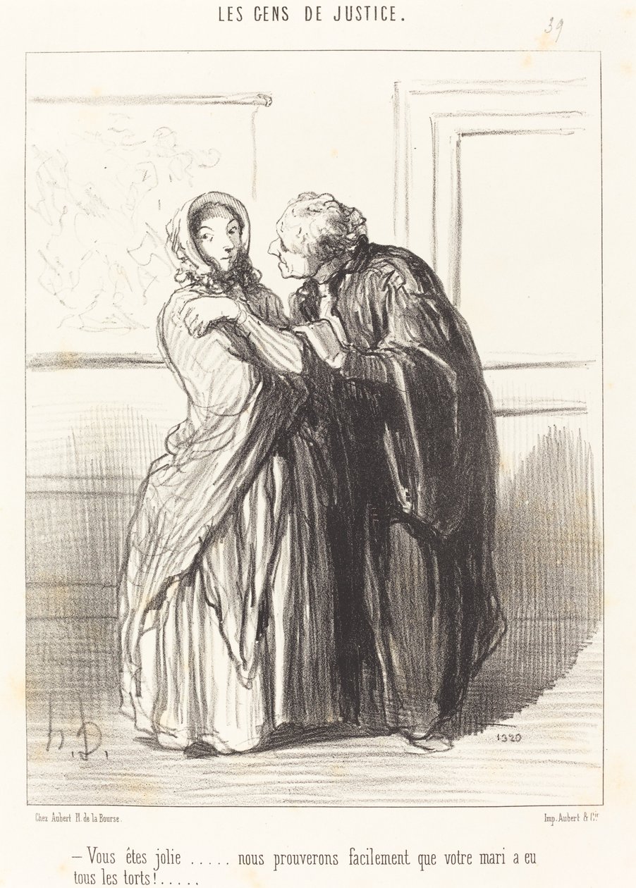 Vous êtes jolie... - Honoré Daumier