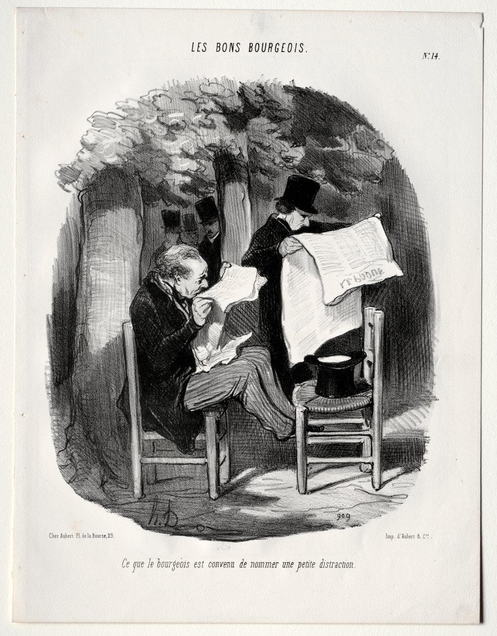 Ce que le bourgeois appelle une légère distraction - Honoré Daumier
