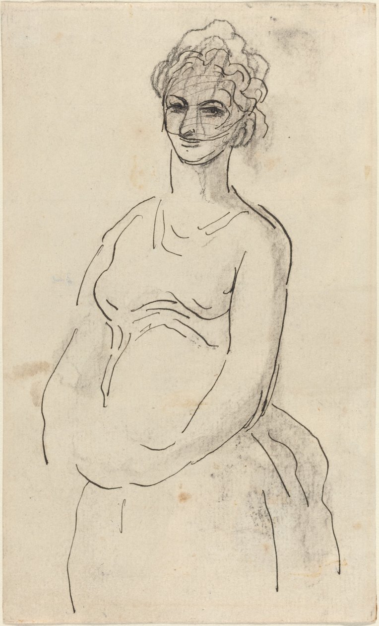 Femme voilée - Honoré Daumier