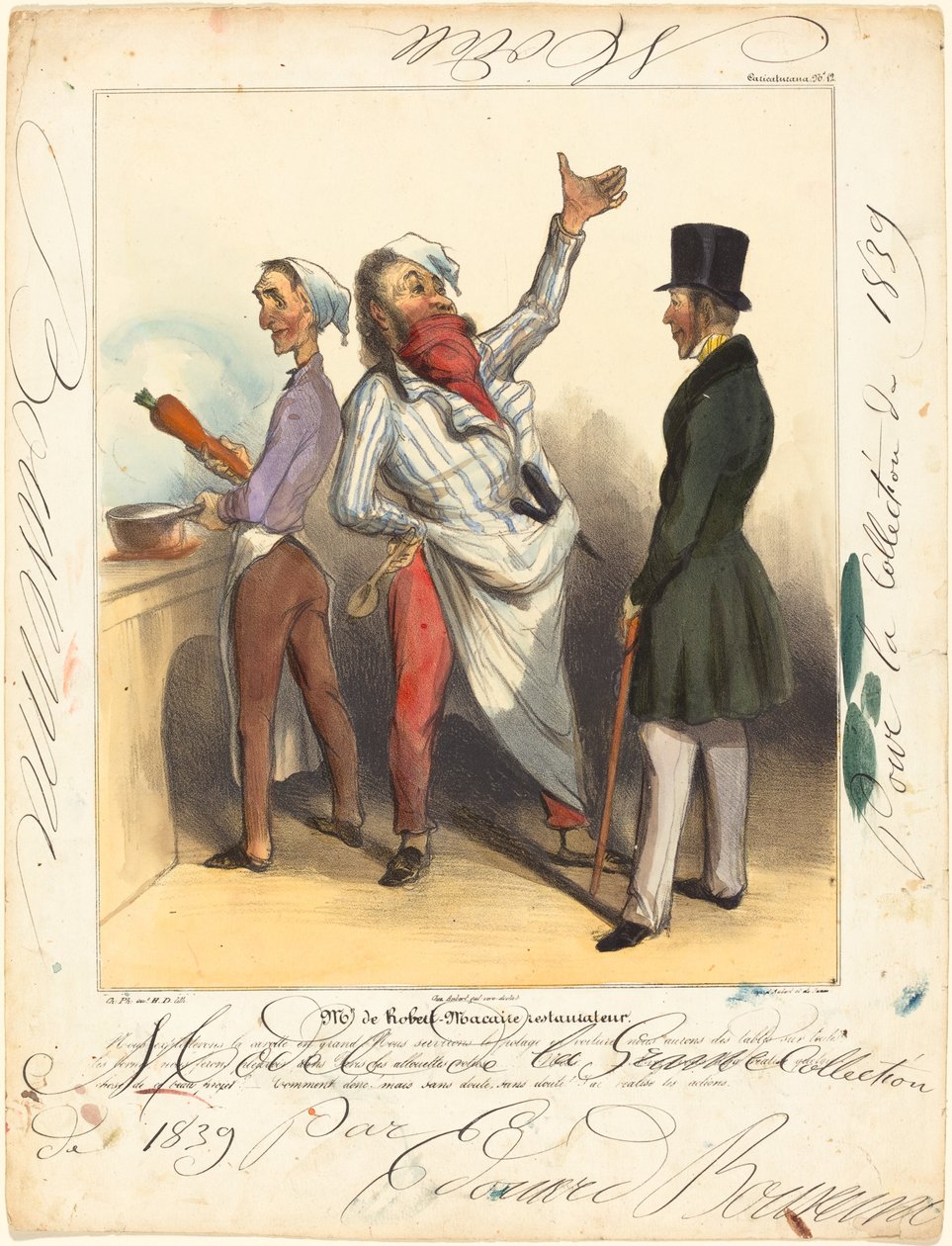 M. de Robert Macaire Restaurateur - Honoré Daumier and Edouard Bouvenne