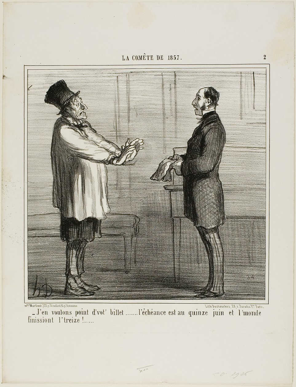 "- Je ne veux pas de vos crédits... la date d