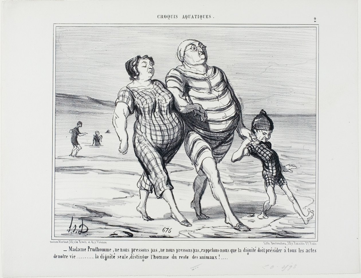 "Madame Prudhomme, ne nous précipitons pas, rappelons que la dignité doit présider à tous les actes de la vie... la dignité seule distingue l