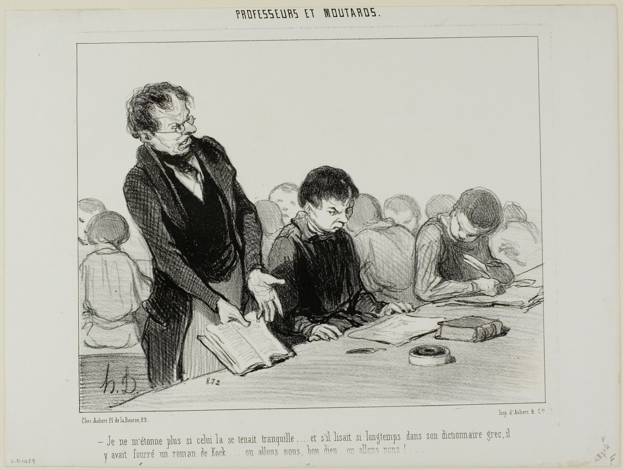 "- Je comprends maintenant pourquoi ce type était si calme tout le temps..... au lieu de lire tranquillement son dictionnaire de grec, il s