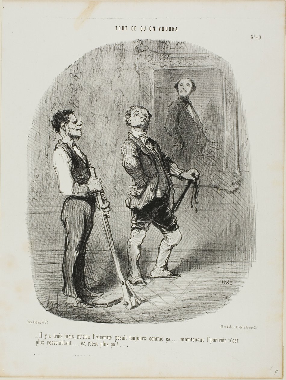 "- Il y a trois mois, le comte était assis modèle comme ça.... aujourd