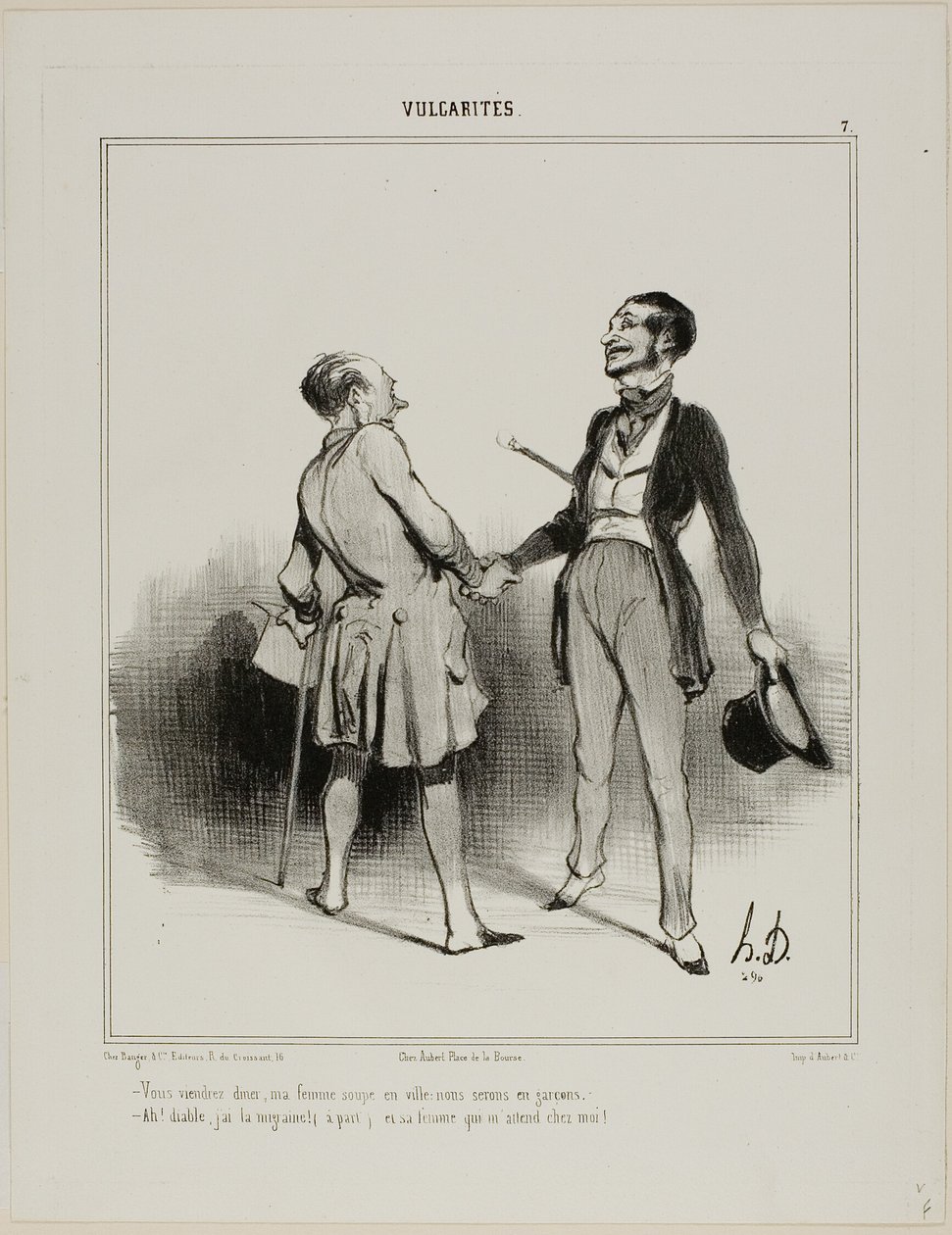 "- Il faut que vous veniez dîner, ma femme mangera en ville... il n