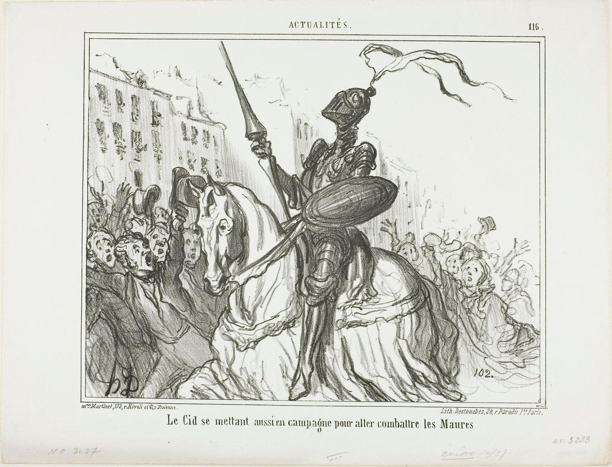 El Cid se rend également sur le terrain pour combattre les Maures, planche 116 d