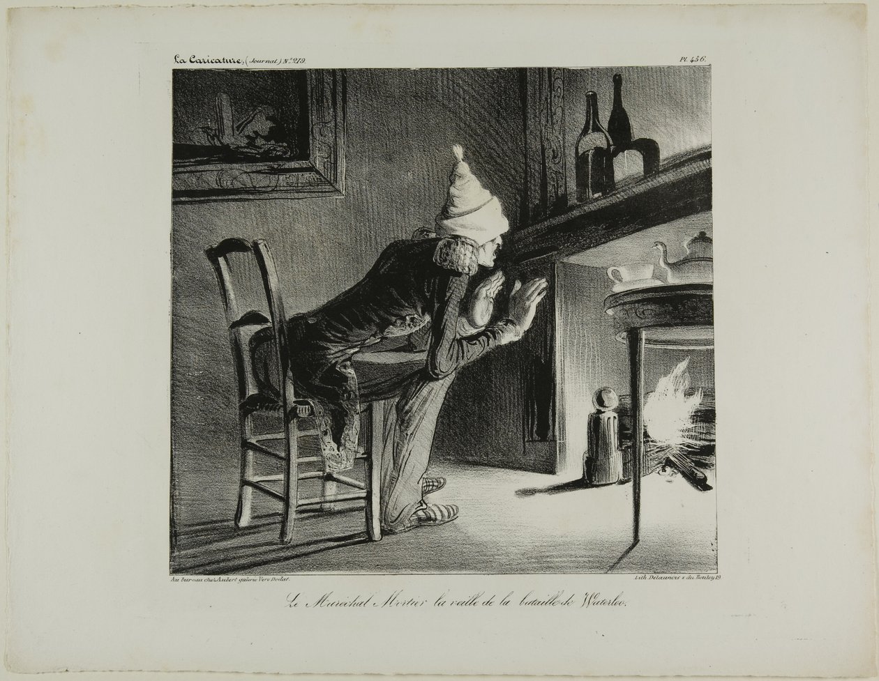 Général Mortier, la veille de la bataille de Waterloo, planche 456 - Honoré Victorin Daumier