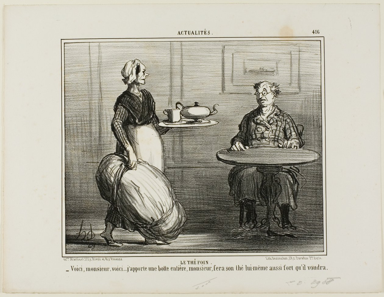 Tisane. "- Voilà, Monsieur, j