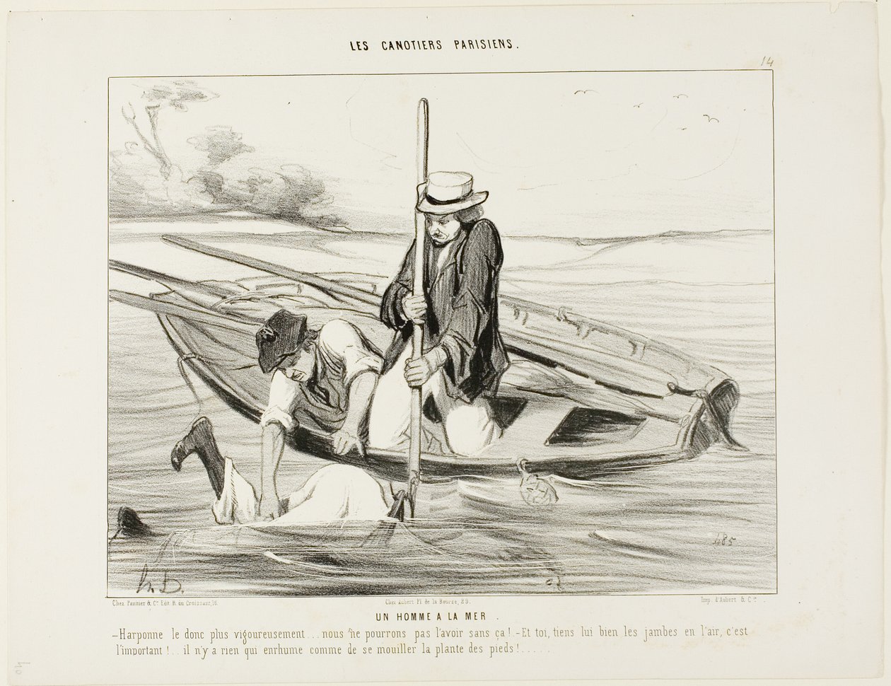 Un homme à la mer ! "- Harponnez-le plus fermement !.... on ne peut pas l