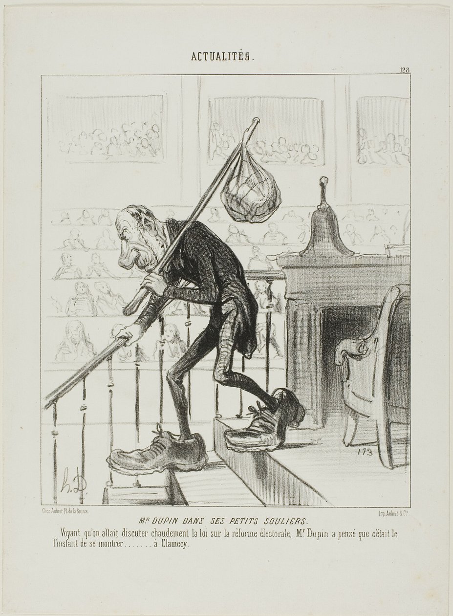 M. Dupin dans ses petits souliers. Lorsque M. Dupin s