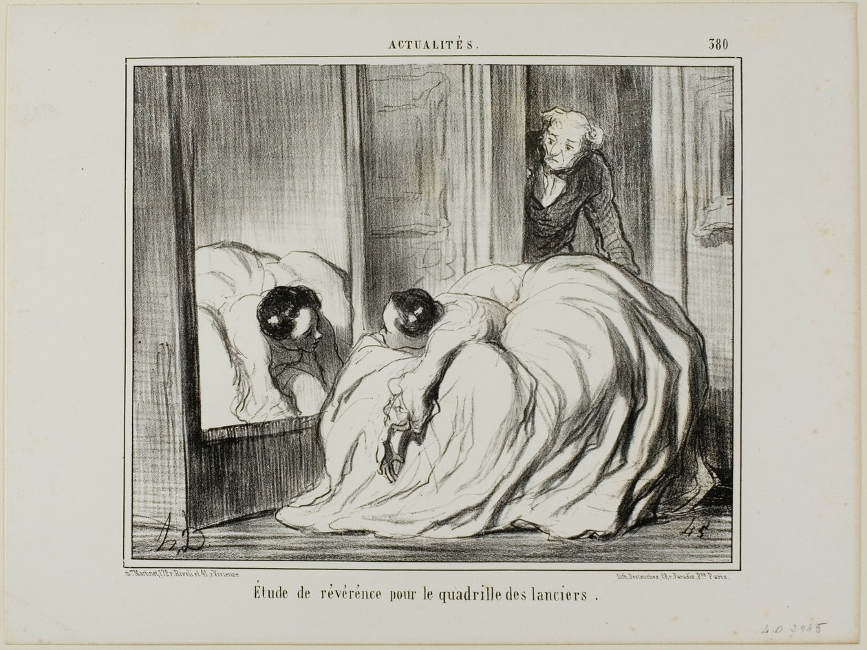 Étude de révérence pour le quadrille des lanciers, planche 380 d