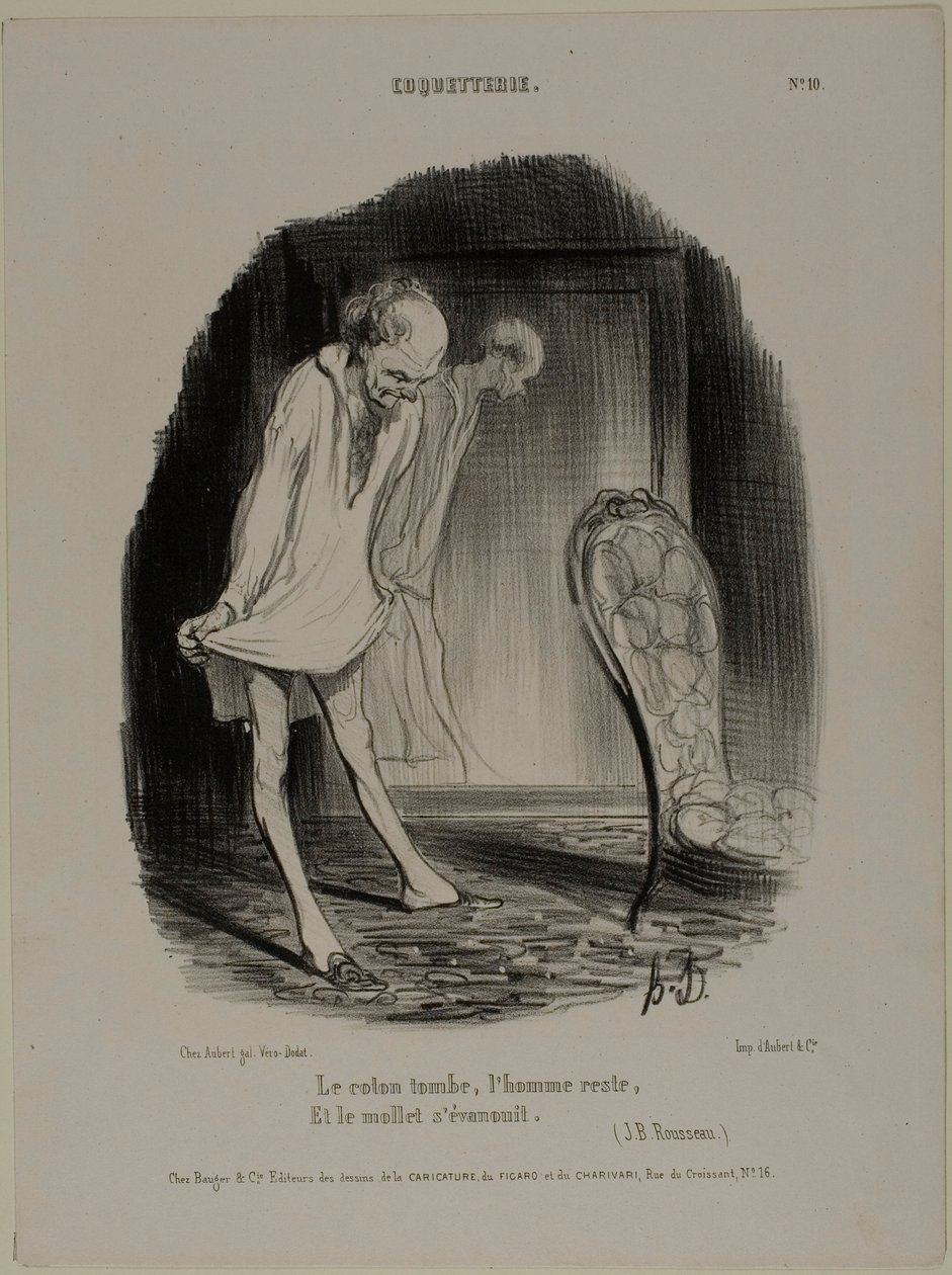 La robe de coton tombe, l