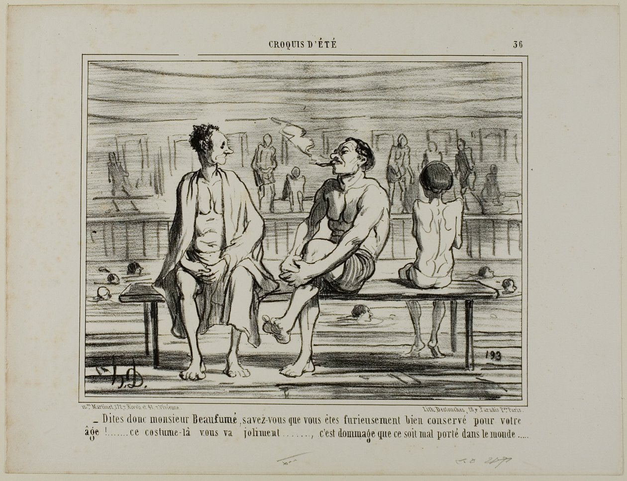 "Vous savez, Monsieur Beaufumé, vous vous êtes sacrément bien tenu compte tenu de votre âge. Ce costume vous va parfaitement.... juste dommage qu