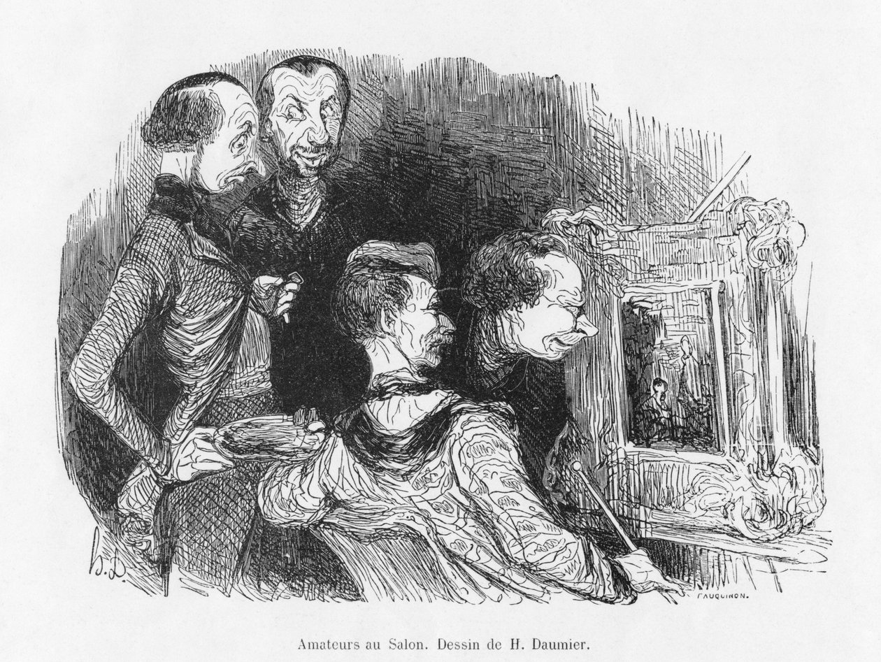 Amateurs au Salon - Honoré Daumier