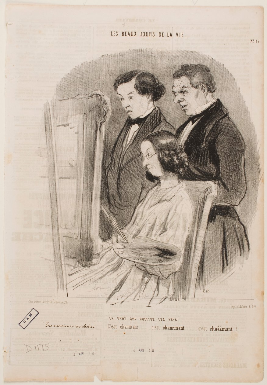 Une dame qui se consacre aux arts - Honoré Daumier