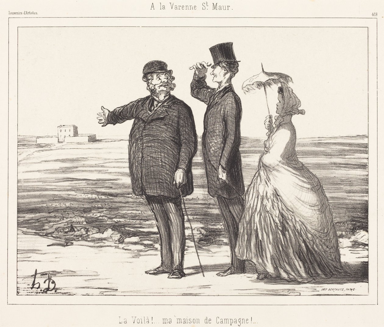 A la Varenne Saint-Maur - Honoré Daumier