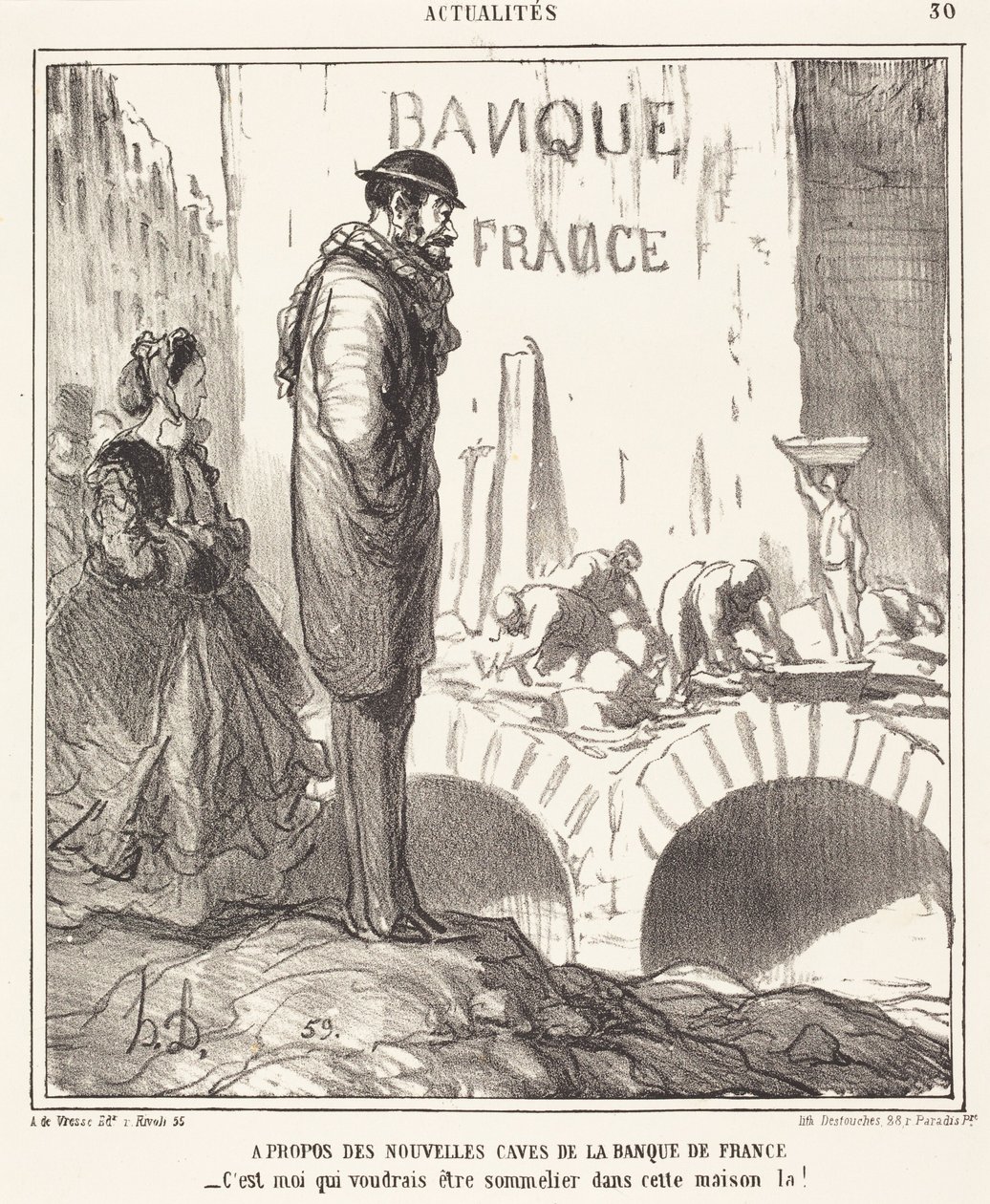 À propos des ... caves de la Banque de France - Honoré Daumier