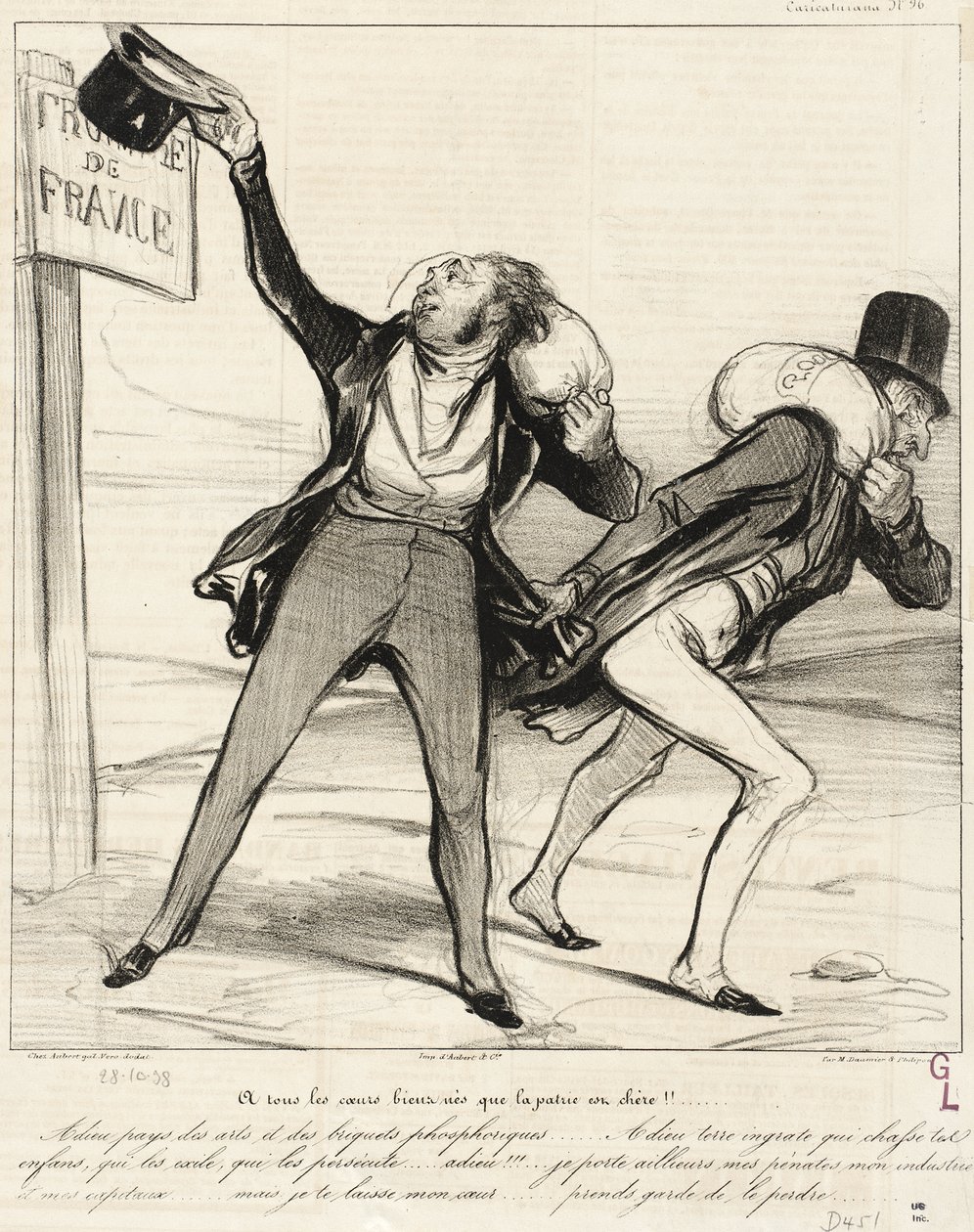 À tous les coeurs bien nés que la patrie est chère!!... - Honoré Daumier
