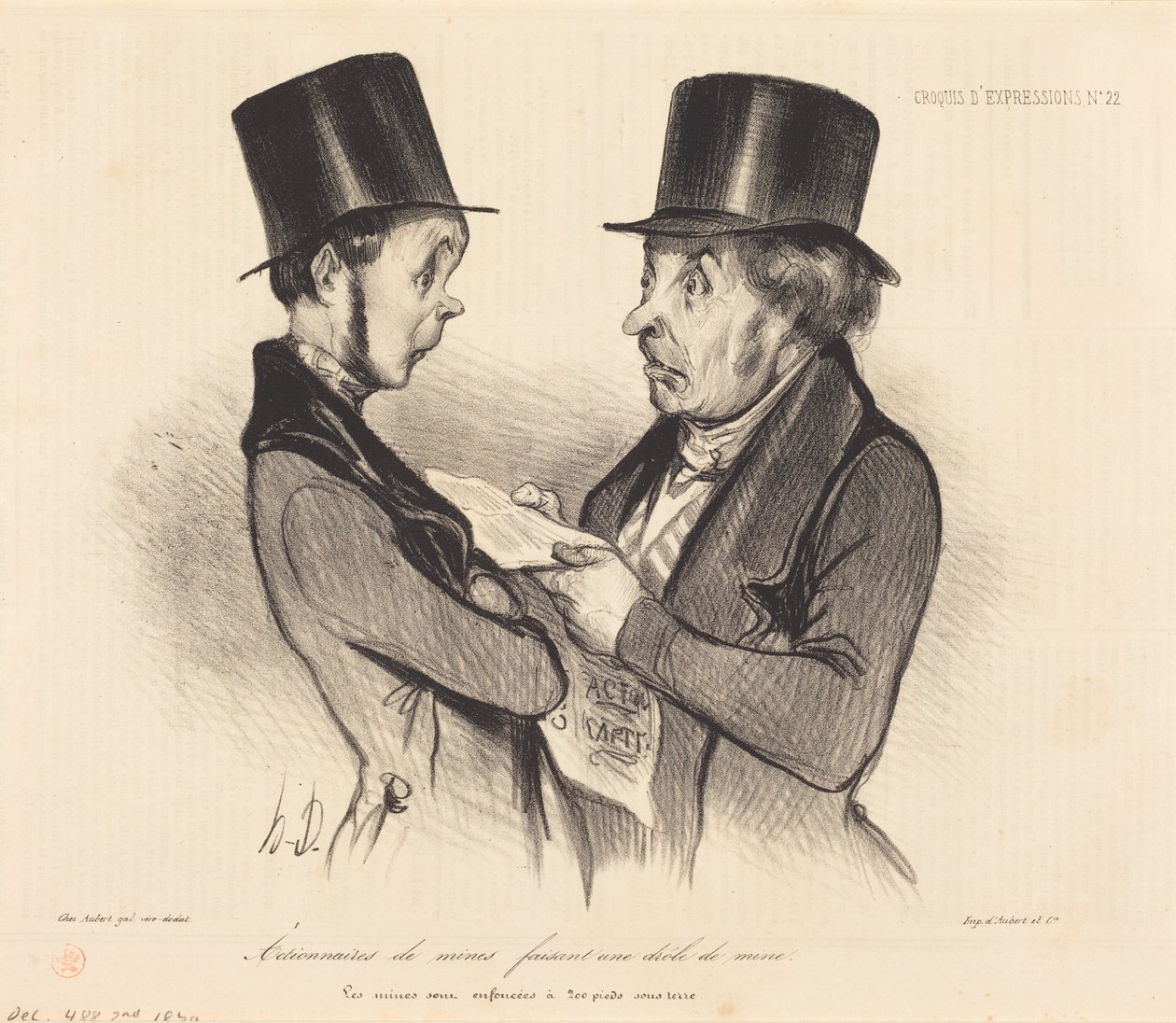 Actionnaires de mines... - Honoré Daumier