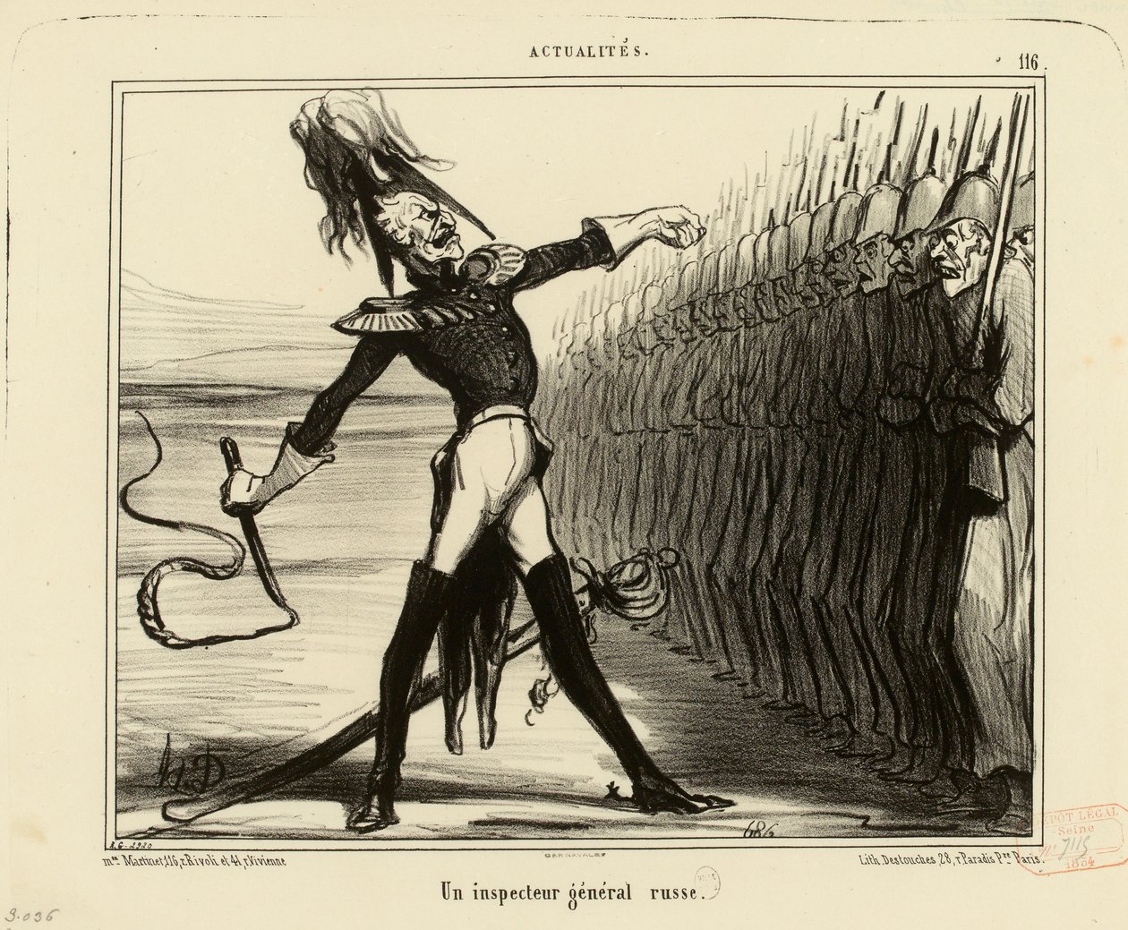 Actualités n° 116 : Un inspecteur général russe - Honoré Daumier