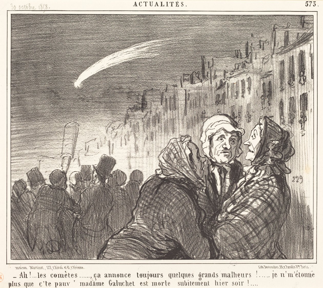 Ah!... les comètes... - Honoré Daumier