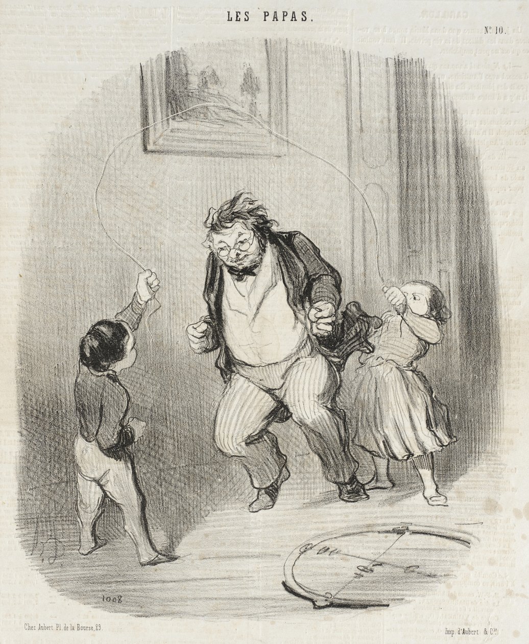Allons, papa...encore...trente-deux tours! - Honoré Daumier