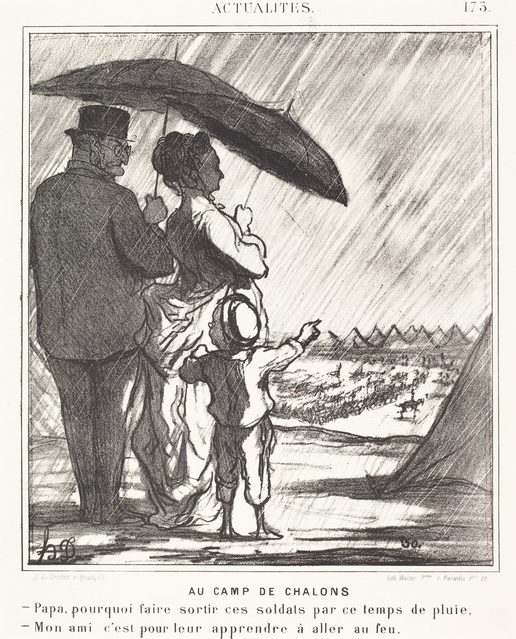 Au Camp de Chalons - Honoré Daumier