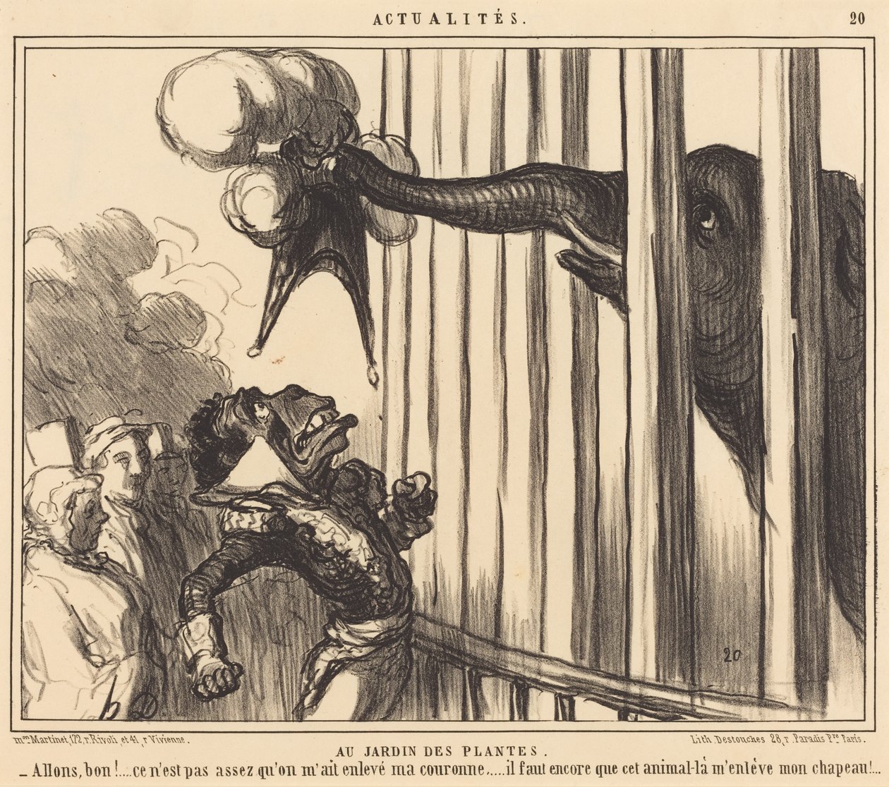 Au Jardin des Plantes - Honoré Daumier